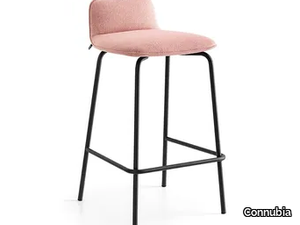 RILEY SOFT - High fabric stool with footrest _ Connubia