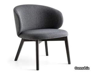 TUKA - Fabric easy chair with beech legs _ Connubia