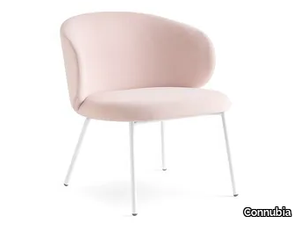 TUKA - Fabric easy chair with metal legs _ Connubia