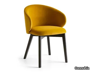 TUKA - Upholstered chair with beech legs _ Connubia