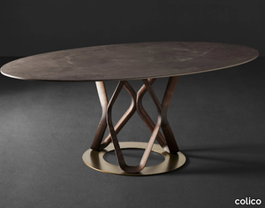 V6 - Oval porcelain stoneware table _ colico