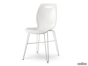 BIP IRON - Technopolymer chair and steel rod base _ colico