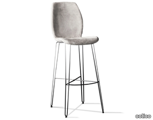 BIP IRON.SS - High fabric stool with back _ colico