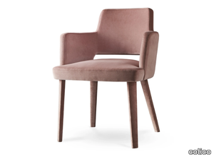 GRACE.P - Upholstered fabric chair with armrests _ colico