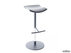 JOKER - Stool height-adjustable with footrest _ colico