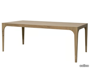 CARGO - Extending rectangular oak table _ colico