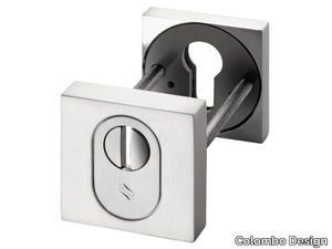 KIT SR 93 WP - Square steel keyhole escutcheon _ Colombo Design