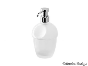 MELÒ B9305 - Etched glass Bathroom soap dispenser _ Colombo Design