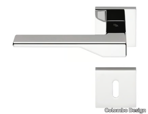 DEA FF 21 R-RY - Brass door handle on rose _ Colombo Design