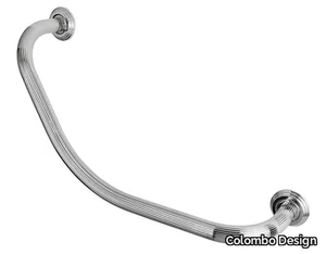 HERMITAGE B3376 - L-shaped chromed brass bathtub grab bar _ Colombo Design