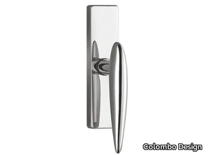 WING DB 32 IM - Brass window handle on back plate _ Colombo Design