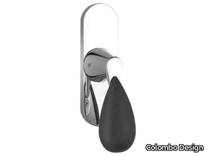 TACTA CB 12 IM - Brass and wood window handle on back plate _ Colombo Design