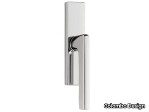 GIRA JM 12 IM - Brass window handle on back plate _ Colombo Design