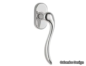 HEIDI CD 32 DK/SM - DK brass window handle on rose _ Colombo Design