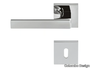 ROBOCINQUES ID 71 R-RY - Cromall® door handle on rose _ Colombo Design