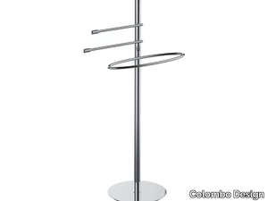 ISOLE2 B9403N - Standing chromed brass towel rack _ Colombo Design