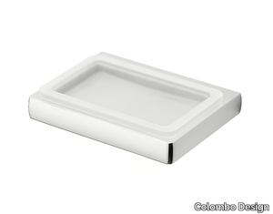 LULÙ B6201 - Wall-mounted etched glass soap dish _ Colombo Design