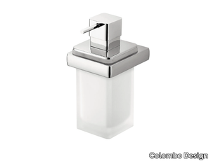 LULÙ B9321 - Wall-mounted etched glass Bathroom soap dispenser _ Colombo Design