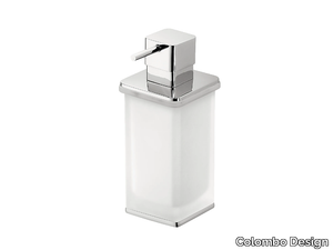 LULÙ B9322 - Etched glass Bathroom soap dispenser _ Colombo Design