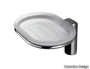 LUNA B0101 - Wall-mounted etched glass soap dish _ Colombo Design