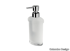 LAND B9319 - Etched glass Bathroom soap dispenser _ Colombo Design