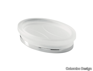 LAND B2842 - Countertop etched glass soap dish _ Colombo Design