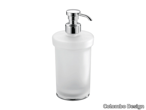 LINK B9311 - Etched glass Bathroom soap dispenser _ Colombo Design