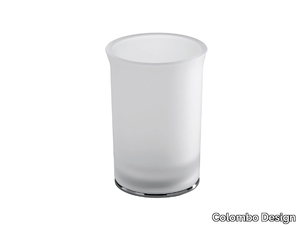 LINK B2441 - Countertop etched glass toothbrush holder _ Colombo Design