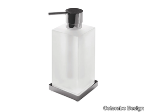 LOOK B9317 - Etched glass Bathroom soap dispenser _ Colombo Design