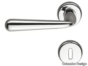 ROBODUE CD 51 R-RY - Cromall® door handle on rose _ Colombo Design