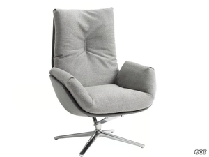 CORDIA LOUNGE - Fabric armchair with footstool _ COR