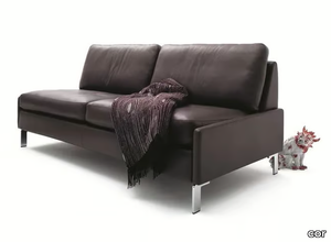 CONSETA - Sectional leather sofa _ COR