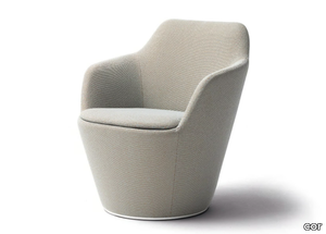 FLINT - Fabric easy chair with armrests _ COR