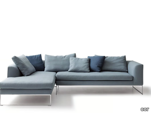 MELL LOUNGE - Sectional fabric leisure sofa _ COR