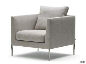 PILOTIS - Fabric armchair with armrests _ COR