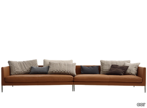 PILOTIS - 4 seater leather sofa _ COR