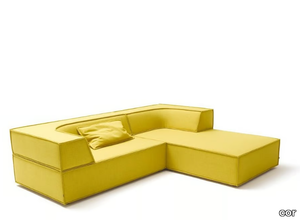 TRIO - Sectional fabric sofa with chaise longue _ COR