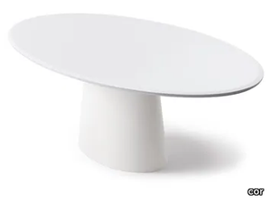 CONIC - Oval wooden table _ COR