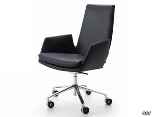 CORDIA - Office chair with castors with 5-Spoke base _ COR