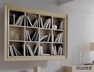 GRETA - Open floating wooden bookcase _ CorteZari