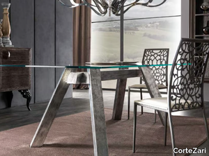 SOHO - Rectangular glass table _ CorteZari