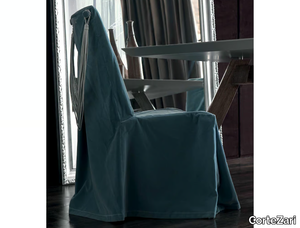 KARIS - Upholstered fabric chair with removable cover _ CorteZari