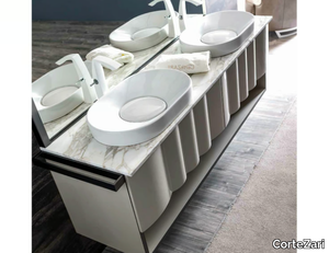 LEON - Double wall-mounted vanity unit _ CorteZari