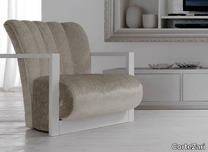 LEON - Upholstered armchair with armrests _ CorteZari