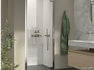 AVENUE - Niche glass shower cabin with hinged door _ coram