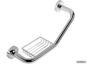 LUNA - Metal grab bar with soap holder _ coram