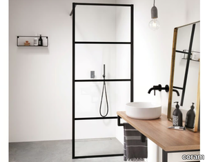 SOHO - Rectangular tempered glass Walk in shower _ coram