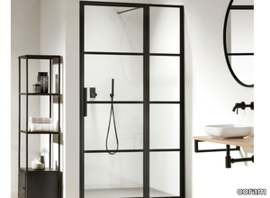 SOHO - Niche tempered glass shower cabin with hinged door _ coram