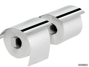 WYNK - Double metal toilet roll holder with cover _ coram