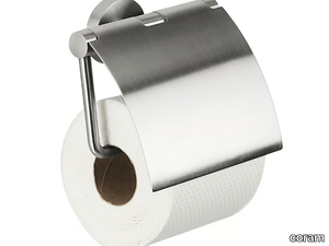 NEMOX - Stainless steel toilet roll holder with cover _ coram